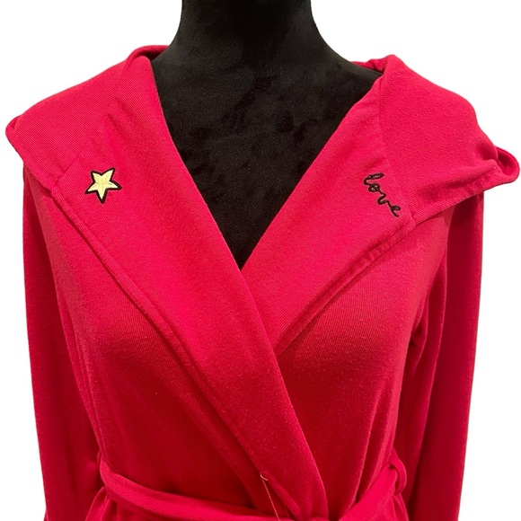 2018 Betsey Johnson Hooded Robe Size XS/S - Picture 3 of 8